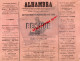 36 - CHATEAUROUX - PROGRAMME CINEMA ALHAMBRA- JANVIER 1930- BEN-HUR- RAMON NOVARRO-AVOY- - Programmes