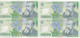 Bnk Sc Romania 10000 Lei 2000  Uncut Sheet Of 4 Banknotes, Certificate Of Autenticity , Ghizari Signature - Romania