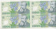 Bnk Sc Romania 10000 Lei 2000  Uncut Sheet Of 4 Banknotes, Certificate Of Autenticity , Ghizari Signature - Romania