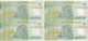 Bnk Sc Romania 10000 Lei 2000  Uncut Sheet Of 4 Banknotes, Certificate Of Autenticity , Ghizari Signature - Romania