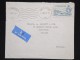 GIBRALTAR - Enveloppe Pour Brighton En 1955 Par Avion ( étiquette ) - A Voir - Lot P12432 - Gibraltar