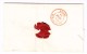 Heimat SO Ballstall (Balsthal) 20.11. ? 2 Kreis Rot 5Rp. Rayon #15II Brief Nach Basel - 1843-1852 Federale & Kantonnale Postzegels