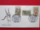 1960 Senegal - Animal Definitives / Animals From The Niokolo-Koba National Park / Independence - All 6 Vals. On 3 FDCs - Senegal (1960-...)