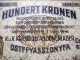 Delcampe - Hungary R5 Ostffyasszonyfa WWI POW Camp 100 Corone / Korona / Kronen 1916 XF~AU - Ungheria