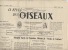 JOURNAL  -  LA REVUE DES OISEAUX  - ORNITHOLOGIE  -  OISEAU  -  1959 - 1950 à Nos Jours