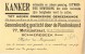15668. Tarjeta Priva Preobliterado  BRUXELLES (Belgien) 1908. Roulotte. KANKER Comercial - Rollo De Sellos 1910-19