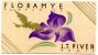 PUBLICITE CARTE PARFUMEE L.T. PIVERT PARIS Floramye CALENDRIER 1934 - Vintage (until 1960)