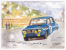 Carte Illustrée "Jean Louis Coulon" - Rallye Neige &amp; Glace 1973 - Renault 12 Gordini, 1er JP Nicolas/C Roure - Rallyes