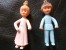 Figurines NICOLAS Et PIMPRENELLE - Série TV  Années 70 - Autres & Non Classés