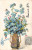 Cpa Fantaisie Gaufrée - Fleurs - Myosotis - Vase Doré - Flores