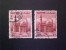 STAMPS  EGITTO 1953 Agriculture, Soldier & Sultan Hussein Mosque CHANGE COLOR  !! NATURAL ! PRINTING FONT ALTERED - Used Stamps