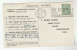 1932 Warrington GB Stamps COVER SLOGAN Pmk  TELEPHONE A SOUND INVESTMENT (postcard, Meteorology Report) Gv Telecom - Telecom