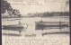 United States PPC Boat Landing, Fountain Lake, Albert Lea, Minn. Simple Backside 1906 Sent To Denmark (2 Scans) - Autres & Non Classés