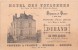 ¤¤    -   LES PONTS-de-BRAYE   -  Carte De Visite De L'Hôtel Des Voyageurs  -  Voir Description   - ¤¤ - Cartes De Visite