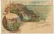 Pionniere Saluto Da Roma Stamped 1900 Color Tivoli Castelli Romani - Autres & Non Classés