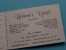 " NELSON'S " Hotel ( Prop. R. Goethals ) KNOKKE Meerminlaan 34 - Anno 19?? ( Zie Foto´s Voor Detail ) ! - Tarjetas De Visita