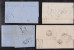 Netherlands 4 Covers 1862-68 To Germany Duchy Baden Railway Postmark - Collections