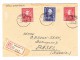 D - BRD 12.3.1951 München R-Brief Nach Basel CH Mit  Mi.# 119(2) +120 - Briefe U. Dokumente