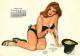 Delcampe - Beautifl Pin-up Girl Calender 1950 - Complete Set Of 12 Postcards - Otros & Sin Clasificación