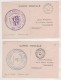 MILITARIA -  4 CARTES MEDAILLES MILITAIRES - ALGERIE, COMORES, MADAGASCAR ( 2 ) DIFFERENTS CACHET- VOIR LES SCANNERS - France