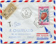 WALLIS ET FUTUNA LETTRE RECOMMANDEE PAR AVION TAXEE DEPART MATA-UTU 13-3-1965 POUR LA FRANCE - Lettres & Documents