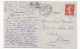 (RECTO / VERSO) LA ROCHEFOUCAULD EN 1914 - LE CHATEAU - BEAU CACHET - FORMAT CPA - Altri & Non Classificati