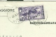 ITALIA LAVORO £. 50  (S 647) ISOLATO IN TARIFFA RACCOMANDATA APERTA SU B.P , VIAGGIATA  1951-TIMBRO POSTE LODI-LIVRAGA, - 1946-60: Storia Postale