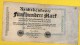 GERMANY 500 MARK 1922 .G. -  PROPAGANDA BANKNOTE - Deutsche Golddiskontbank