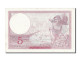 Billet, France, 5 Francs, 5 F 1917-1940 ''Violet'', 1939, 1939-09-14, SPL - 5 F 1917-1940 ''Violet''