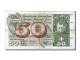 Billet, Suisse, 50 Franken, 1961, 1961-05-04, TTB - Schweiz