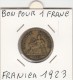 FRANCE FRANCIA 1 Franc 1923 CHAMBRE DE COMMERCE - LEGGI - 1 Franc