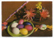 Joyeuses Pâques---Oeufs Décorés,fleurs Cpsm 15 X 10 Foto B.Lhota--carte Glacée-timbre - Pascua