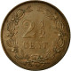 Monnaie, Pays-Bas, William III, 2-1/2 Cent, 1883, SUP, Bronze, KM:108.1 - 1849-1890 : Willem III