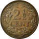 Monnaie, Pays-Bas, Wilhelmina I, 2-1/2 Cent, 1929, SUP, Bronze, KM:150 - 2.5 Cent