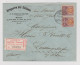 Mexiko 1902-02-08 Mexico R-Brief Nach Ludwigshafen - Mexique