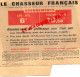 42 - ST SAINT ETIENNE - LETTRE ABONNEMENT " LE CHASSEUR FRANCAIS " AVEC AFFRANCHISSEMENT POSTE 0.15 CENTIMES - Druck & Papierwaren