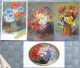 Cpa LOT 7X Litho Relief ILLUSTRATEUR Theme Fleur De France Bleuet Marguerite Coquelicot Voir Details - Collections & Lots