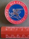 04457 "SCI CLUB CAVALLINO DELLE NEVI - DISTINTIVO METALL. SMALT. BICOLORE - DIAM. 40 MM" BADGE. ORIGINALE ANNI '60. - Sport Invernali