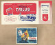 = **N.V. TRADING - 3 X Publiciteitsfolders- ""TRILUS""= Carpolish. - Cars