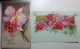 Lot 2x Litho ILLUSTRATEUR COLOPRINT KLEIN + BEGRO Dorure Orchidees Orchidee 1X Voyagé 1932 Antwerpen Timbre Flamme Sucre - Fleurs