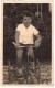 Carte Photo Originale Enfant - Garçon Sur Son Tricycle - Vovo à 6 Ans Et Demi Le 5 Janvier 1935 - Léonar - - Cyclisme
