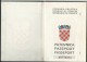 C31  --  REPUBLIC OF CROATIA  --   PASSPORT  ---   1993  --  LADY Photo - Historische Dokumente