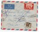 Lettre Par Avion 1959 Oubangui Chari France (Bangui à Paris) + Timbre Taxe Et Cachets Refusé Et Retour à L'envoyeur - Lettres & Documents