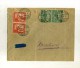 - SARRE 1920/35 . AFFRANCHISSEMENT COMPOSE SUR LETTRE DE 1926 DE NEUNKIRCHEN POUR HAMBOURG . - Covers & Documents