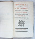 &OElig;uvres De Voltaire / 2è édition 1757 / Tome X - 1701-1800