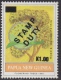 PAPUA NEW GUINEA 1988 1K ON 90t "FLOWERING TREES" OVP STAMP DUTY ORIGINAL GUM MNH - Papua-Neuguinea