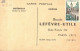 CPA - BISCUIT LEFEVRE UTILE - CARTE SERVANT DE BON DE COMMANDE - Publicité