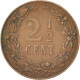 Monnaie, Pays-Bas, Wilhelmina I, 2-1/2 Cent, 1905, TTB, Bronze, KM:134 - 2.5 Cent