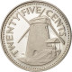Monnaie, Barbados, 25 Cents, 1973, Franklin Mint, SPL, Copper-nickel, KM:13 - Barbados (Barbuda)