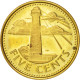 Monnaie, Barbados, 5 Cents, 1973, Franklin Mint, SPL, Laiton, KM:11 - Barbados (Barbuda)